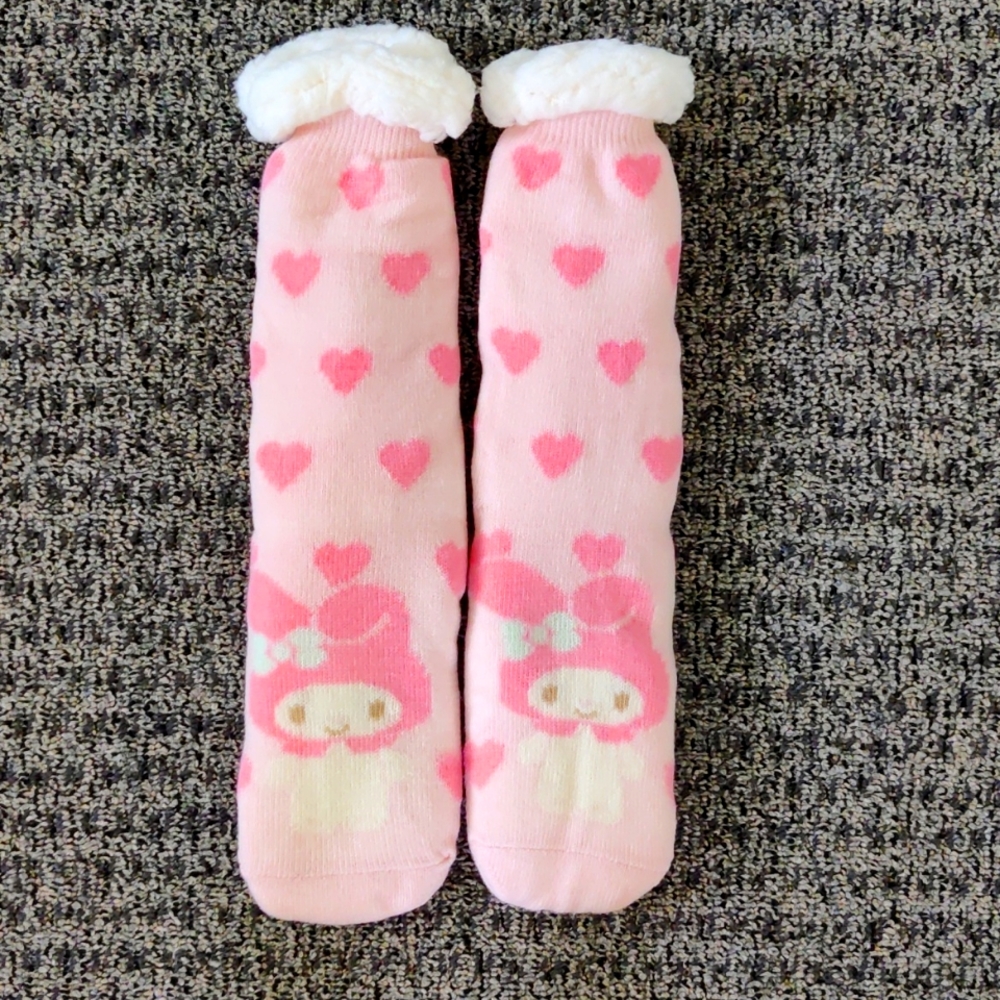 Adorable My Melody Winter Furry Sock Booties! - Picture 1 of 5